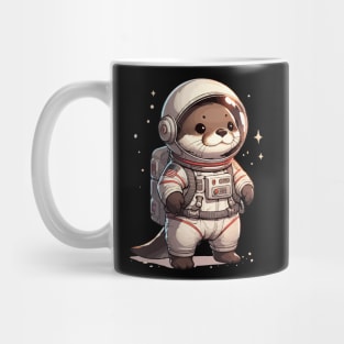 Cute Otter Space Astronaut Mug